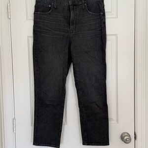 Madewell The Perfect Vintage Cropped Jeans Grey-Black Womens 31
